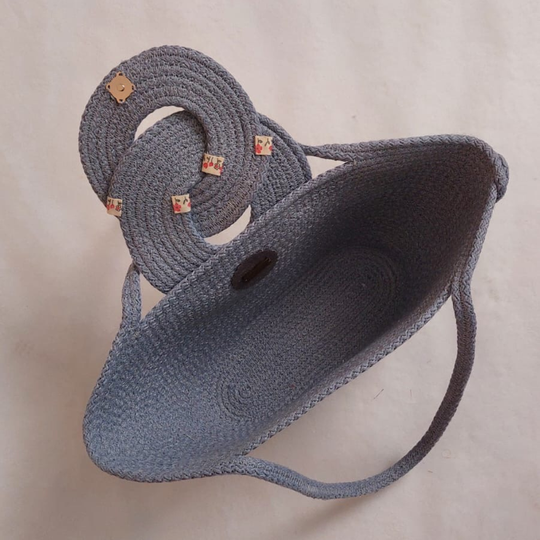 Sac Rosetta rayé Bleu & Rouge