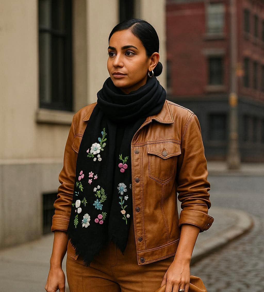 Écharpe Leila Noire