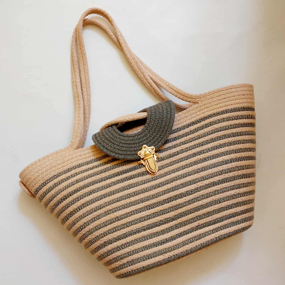 Sac Assouan Beige & Vert