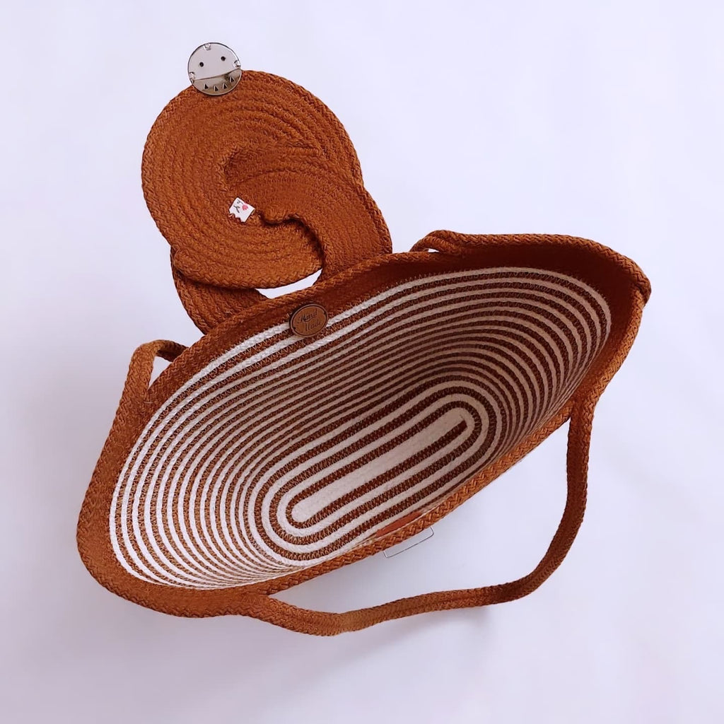 Sac Saqqarah Marron & Blanc