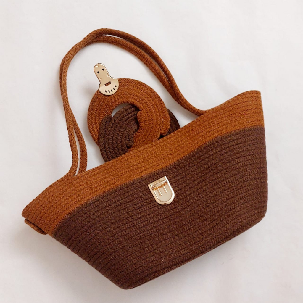 Sac Philae Marron & Terracotta