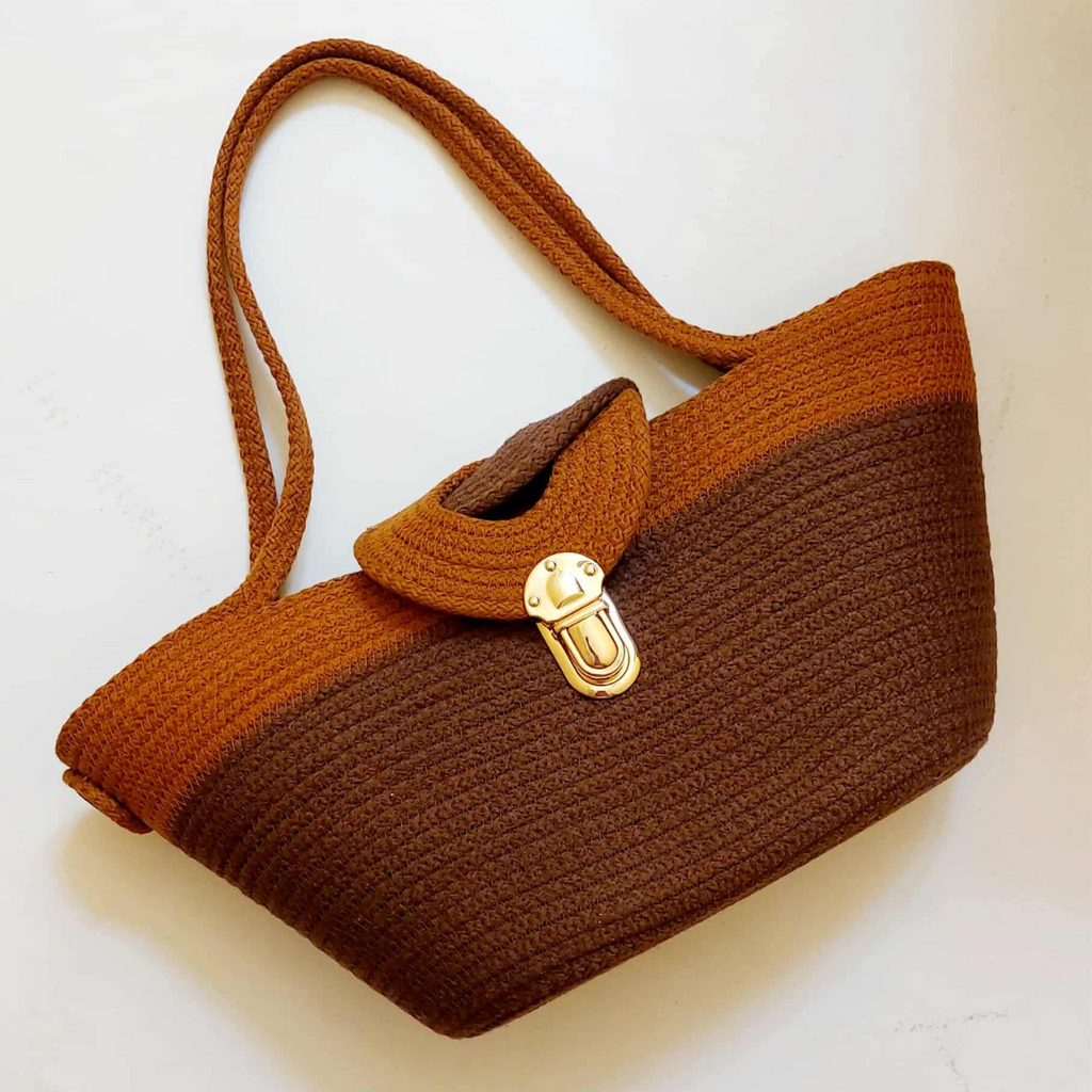 Sac Philae Marron & Terracotta