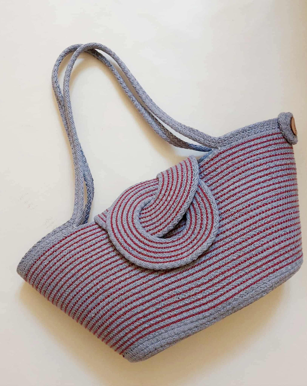 Sac Rosetta rayé Bleu & Rouge